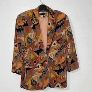 Saks Fifth Avenue The Works Graphic-print Single-Breasted Blazer